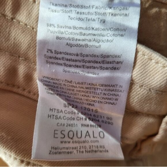 Esqualo High Waist Cotton Cargo Pants NWT Sz 12 - Picture 8 of 10